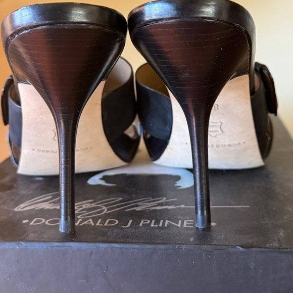 Donald J Pliner Elaine Black Soft Patent Mules NIB, Sz 8.5M - Picture 12 of 12